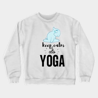 Yoga Elephant - Keep Calm and do Yoga Crewneck Sweatshirt